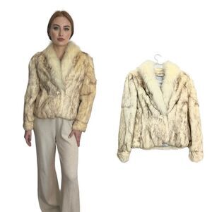 Wilsons Vintage Genuine rabbit/fox fur coat